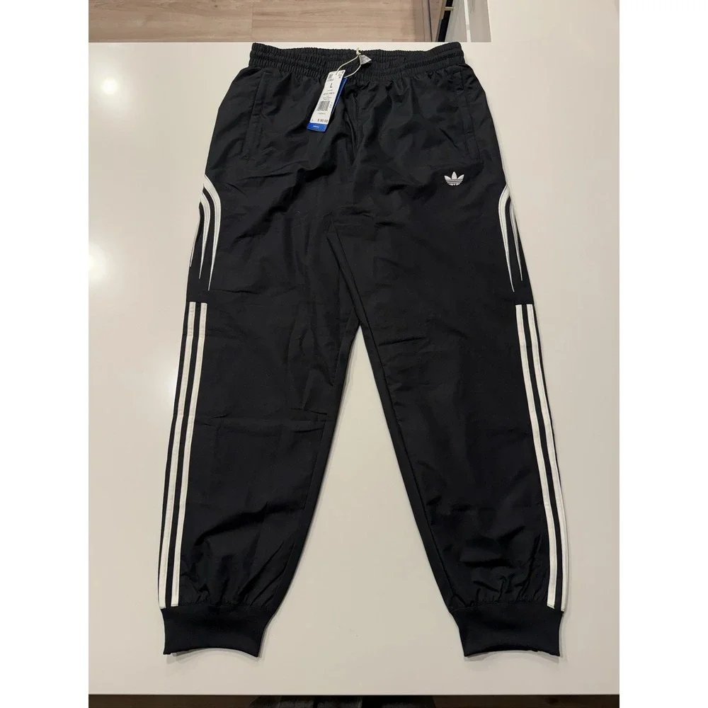 adidas Q3 ATL PANTS JC9952 Mens L Black Cloud White Originals Track Pants